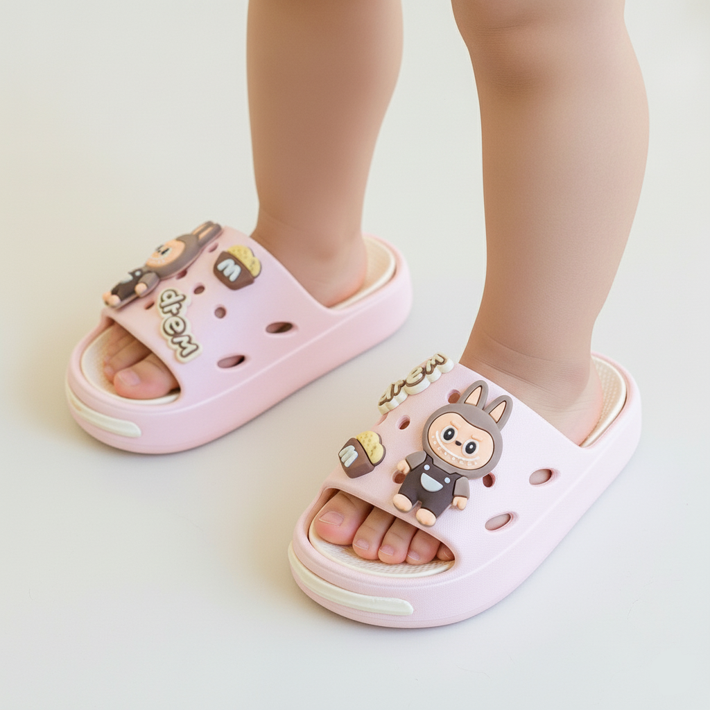 Pink and Purple EVA Slippers Ages 2–10