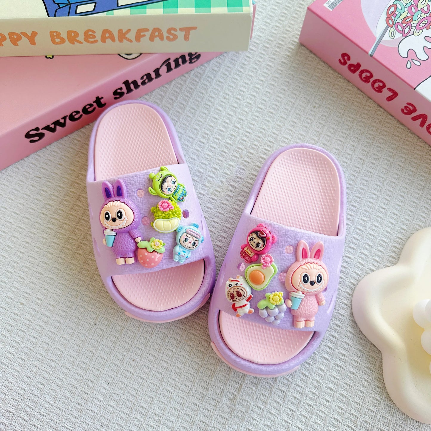 Cartoon EVA Slippers for Kids Fun 3D Characters 2-9 Years
