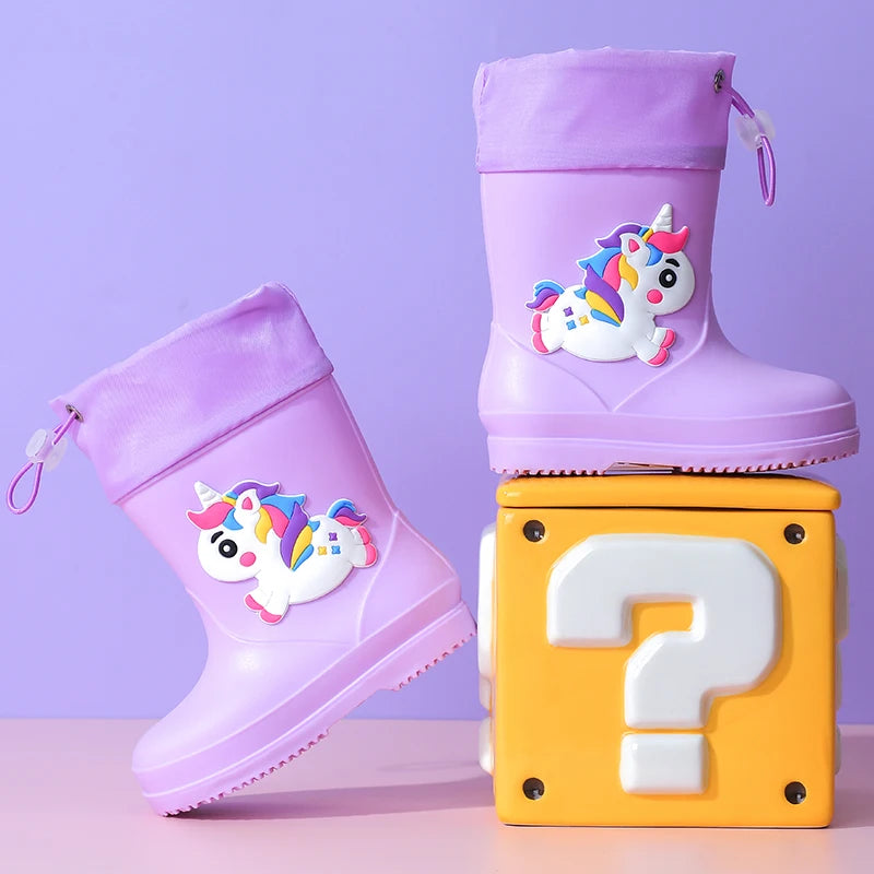 Unicorn Waterproof Non-Slip Rain Boots Ages 0-3 Years