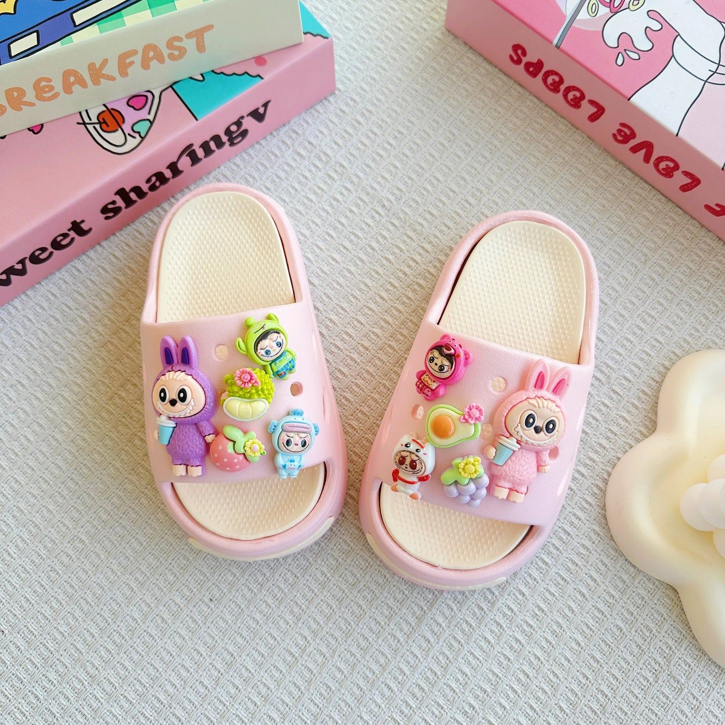 Cartoon EVA Slippers for Kids Fun 3D Characters 2-9 Years
