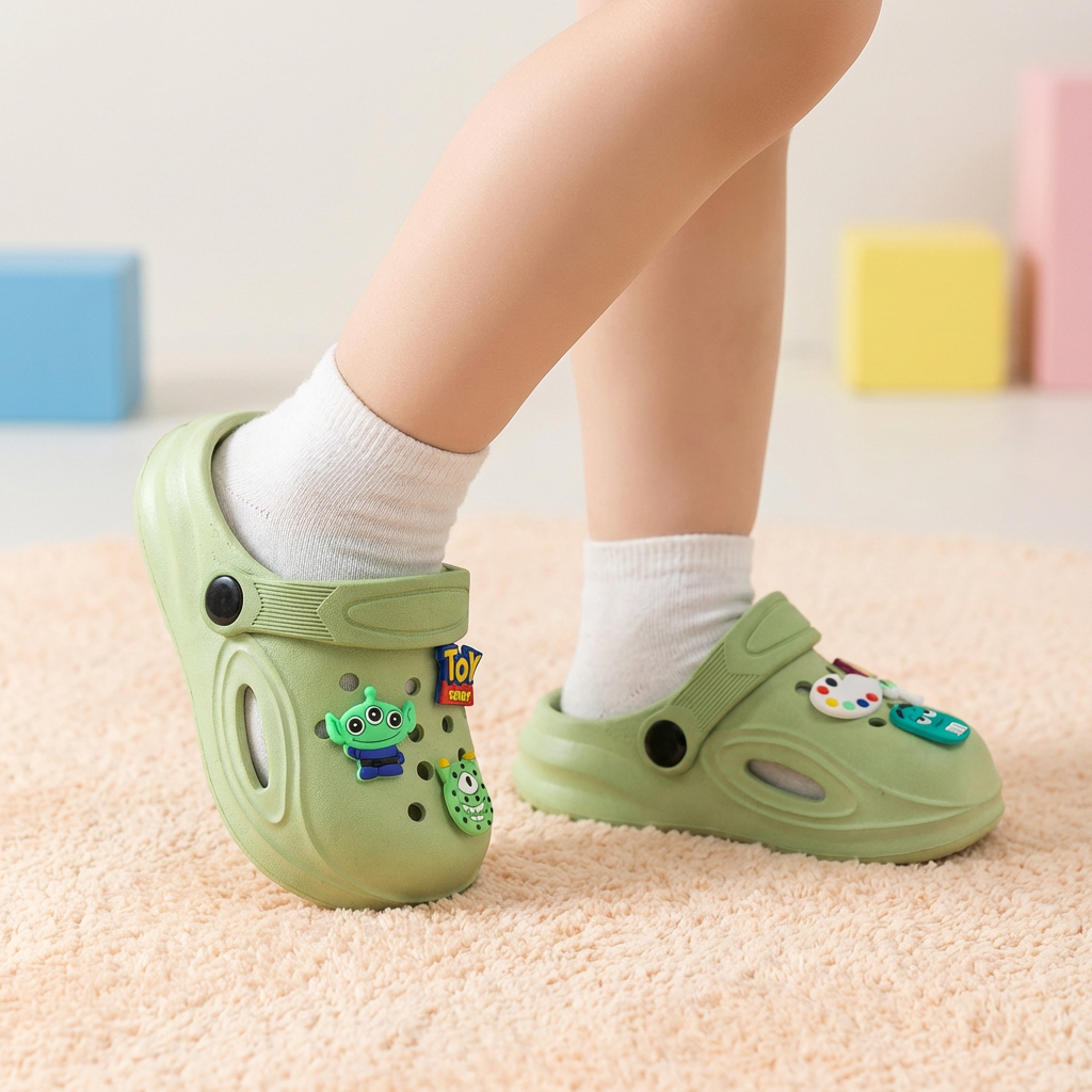 Zuecos de goma espacial para niños (de 1 a 6 años)