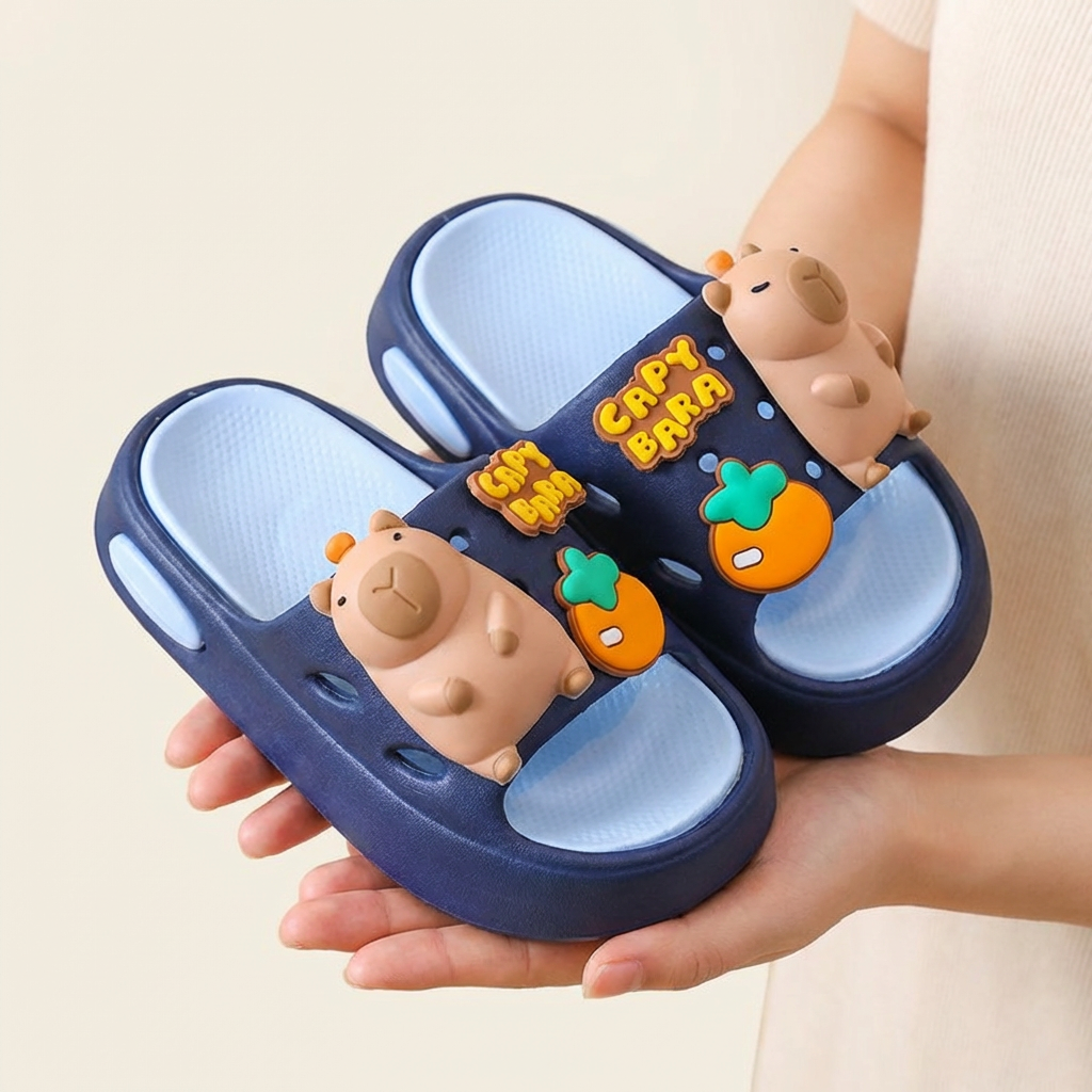 Kapcie Capybara z miękką podeszwą i antypoślizgowe (dla dzieci w wieku 2-9 lat)