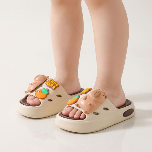 Pantofole Capibara con suola morbida e antiscivolo (dai 2 ai 9 anni)
