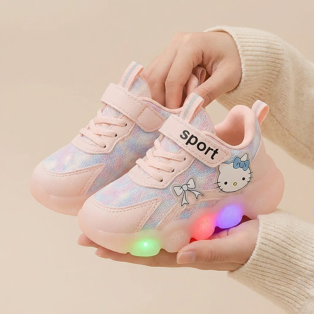 Adidasi Hello Kitty Bubble LED pentru copii (1-6 ani)