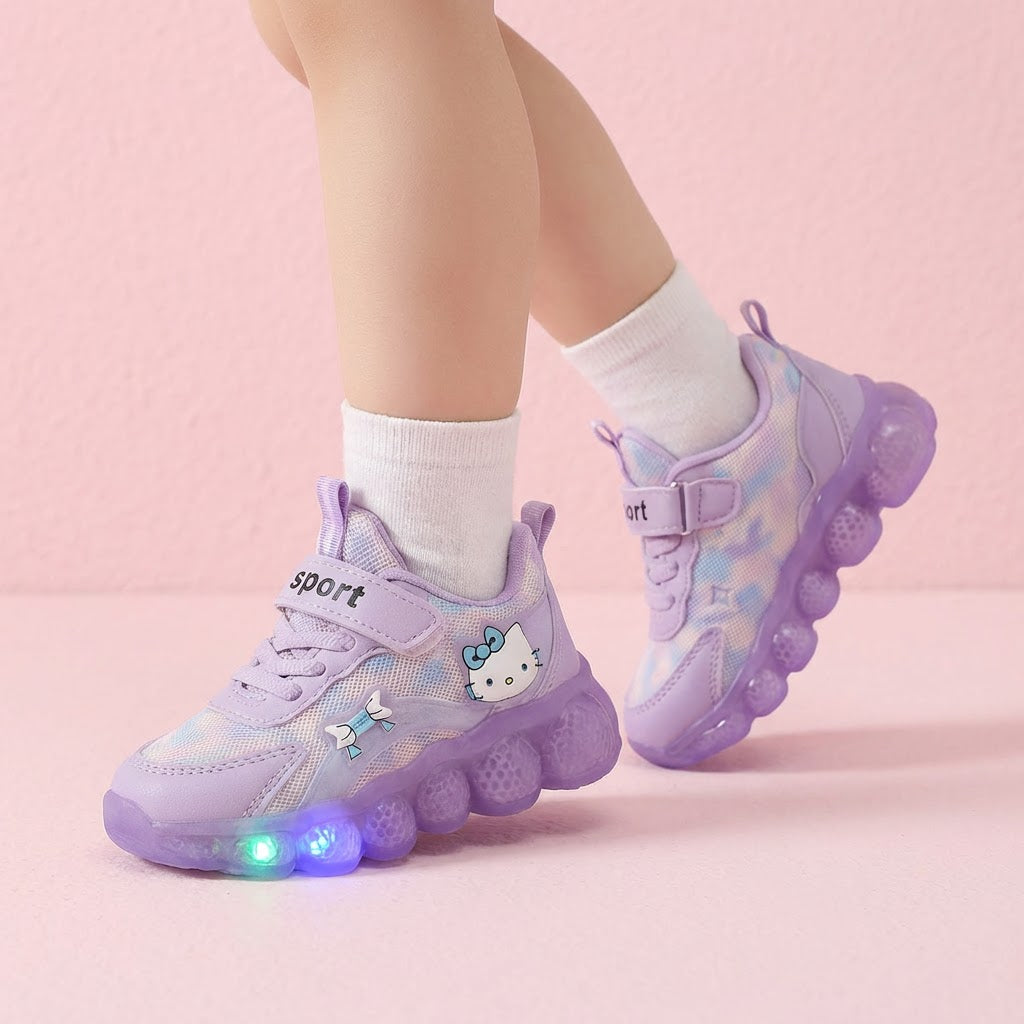 Adidasi Hello Kitty Bubble LED pentru copii (1-6 ani)