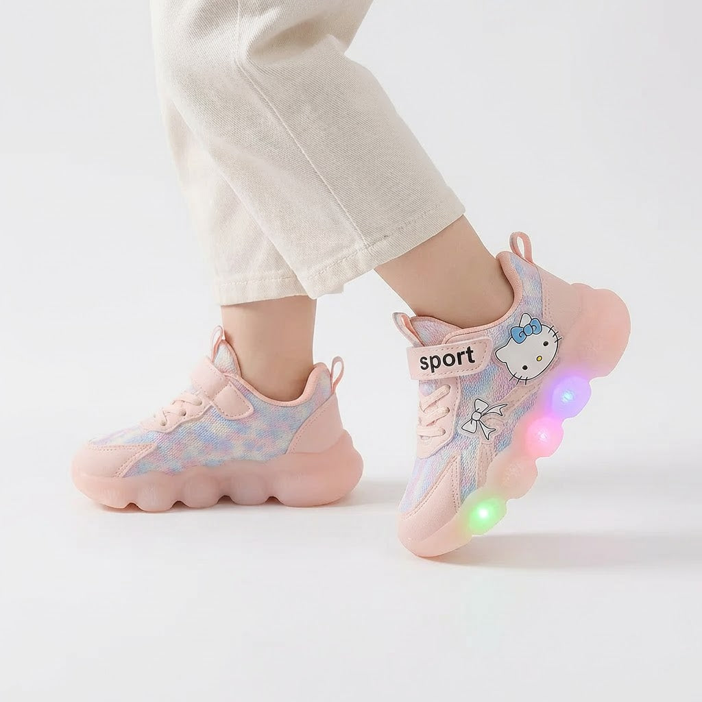 Adidasi Hello Kitty Bubble LED pentru copii (1-6 ani)