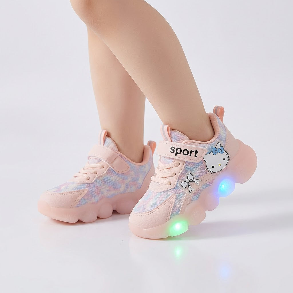 Adidasi Hello Kitty Bubble LED pentru copii (1-6 ani)