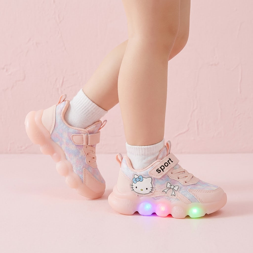 Adidasi Hello Kitty Bubble LED pentru copii (1-6 ani)