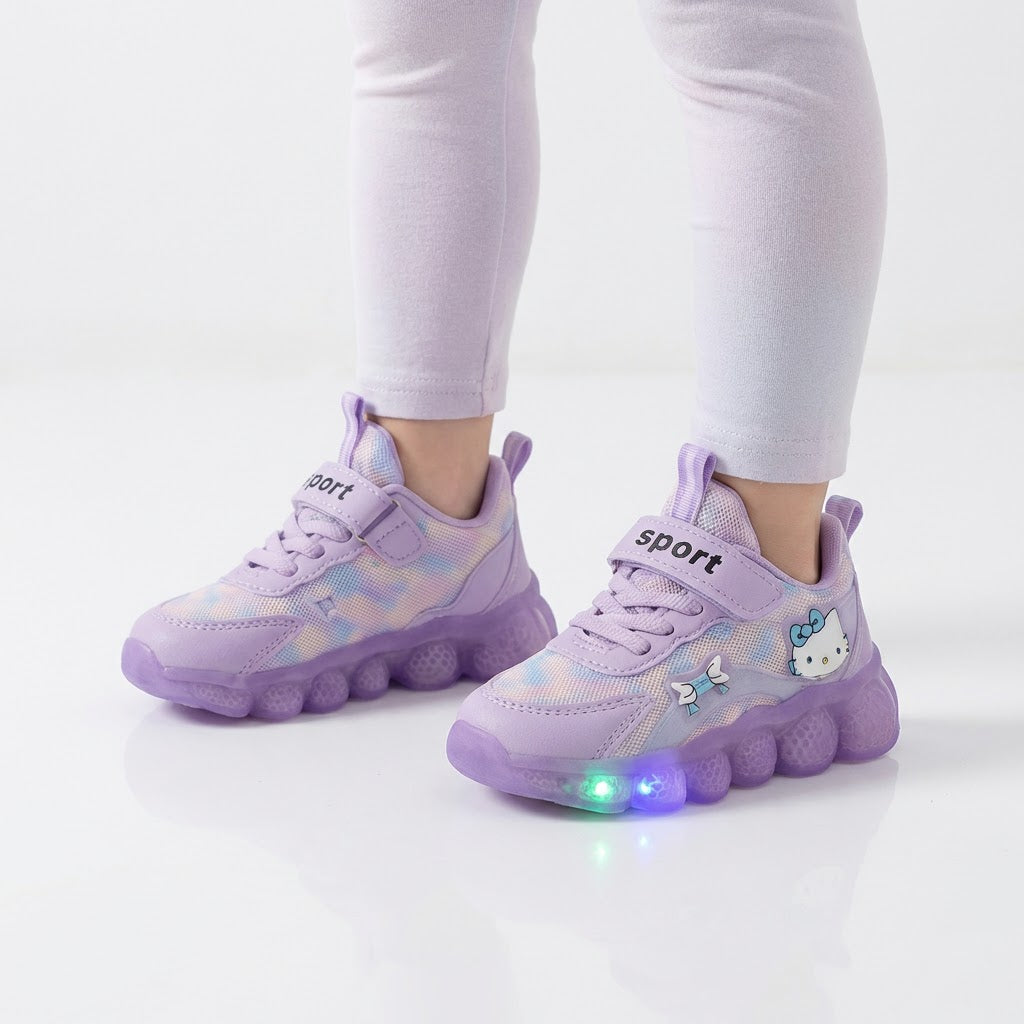 Adidasi Hello Kitty Bubble LED pentru copii (1-6 ani)