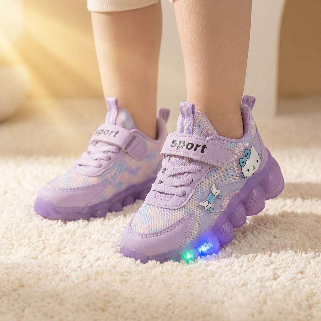 Adidasi Hello Kitty Bubble LED pentru copii (1-6 ani)