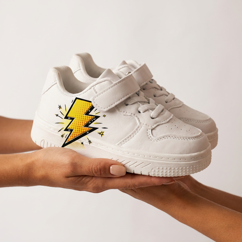 Kids Pop Thunder Lightning Sneakers – Ages 2–12