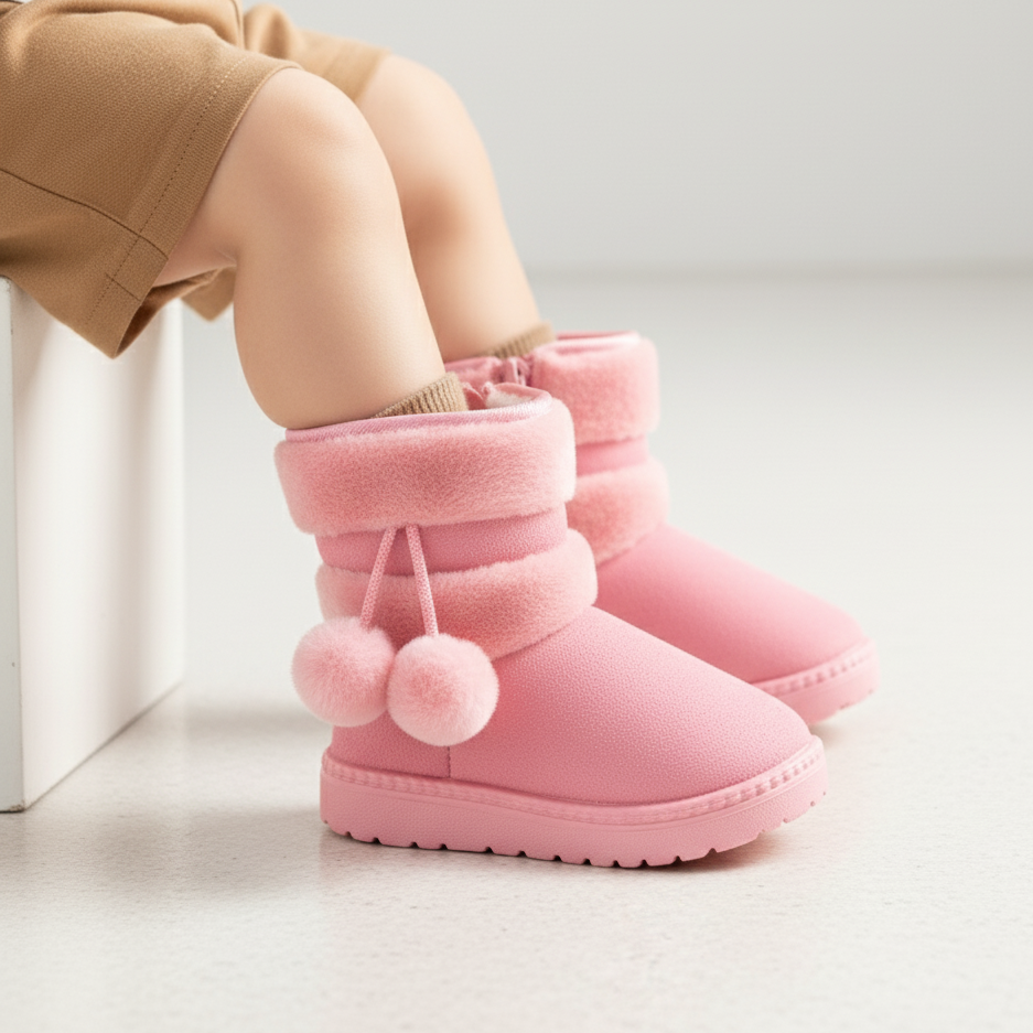 Comfortable Thick Warm Kids Boots Ages 1-9