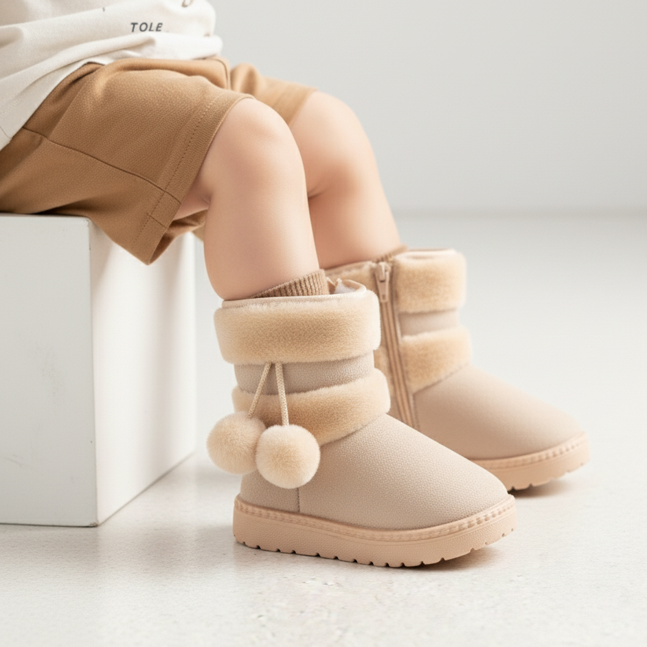 Comfortable Thick Warm Kids Boots Ages 1-9