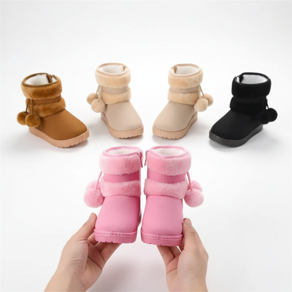 Comfortable Thick Warm Kids Boots Ages 1-9