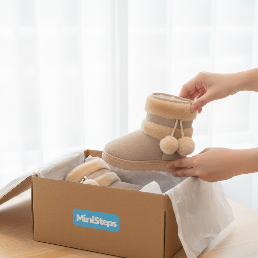 Comfortable Thick Warm Kids Boots Ages 1-9