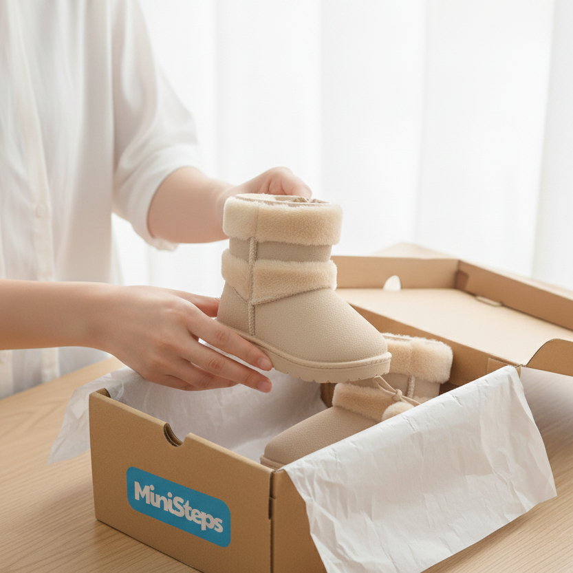 Comfortable Thick Warm Kids Boots Ages 1-9