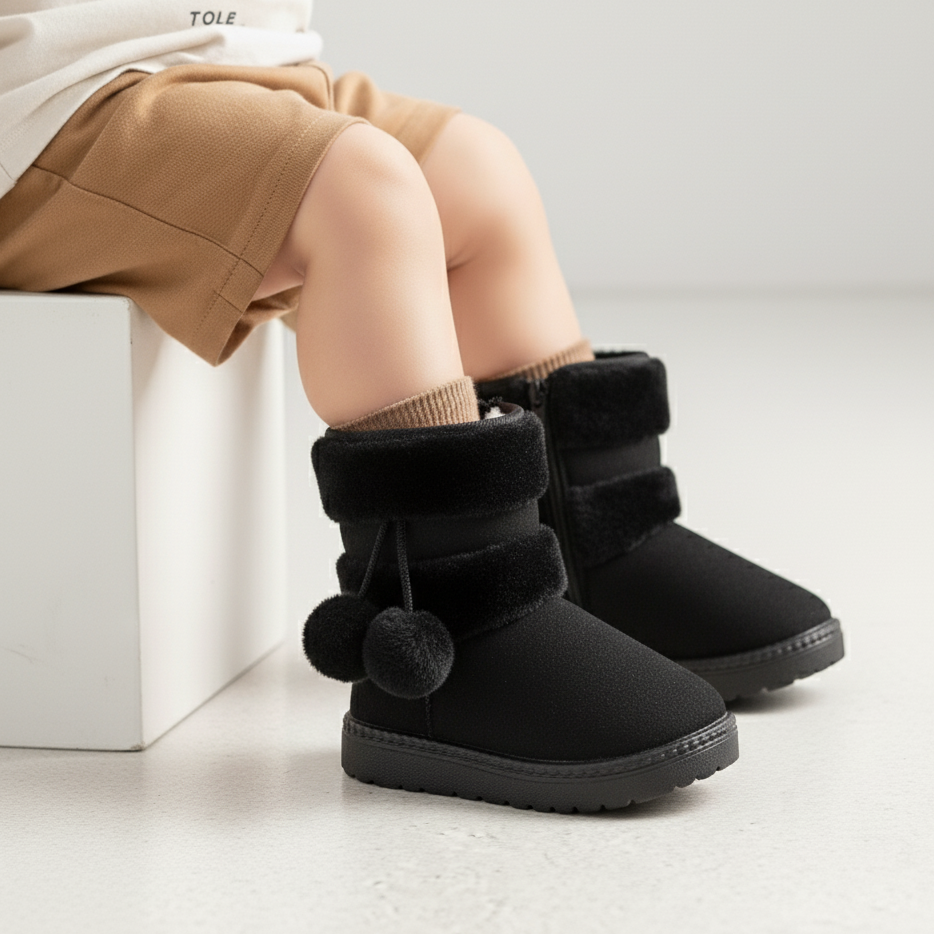 Comfortable Thick Warm Kids Boots Ages 1-9