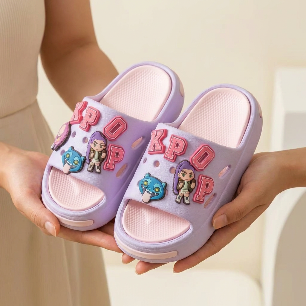 Pantufas KPop para crianças de 2 a 10 anos