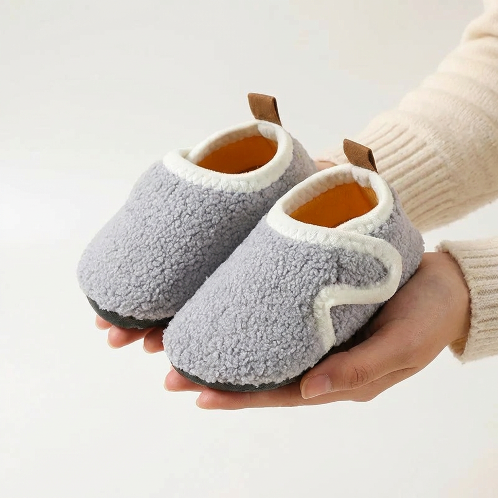 Cozy Plush Indoor Shoes Anti-Slip (Ages 3-11)