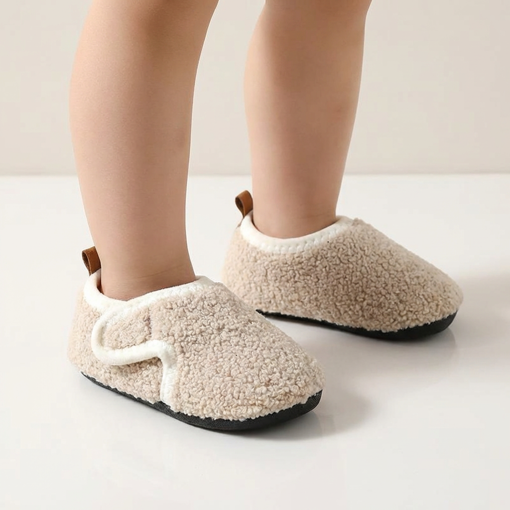 Cozy Plush Indoor Shoes Anti-Slip (Ages 3-11)