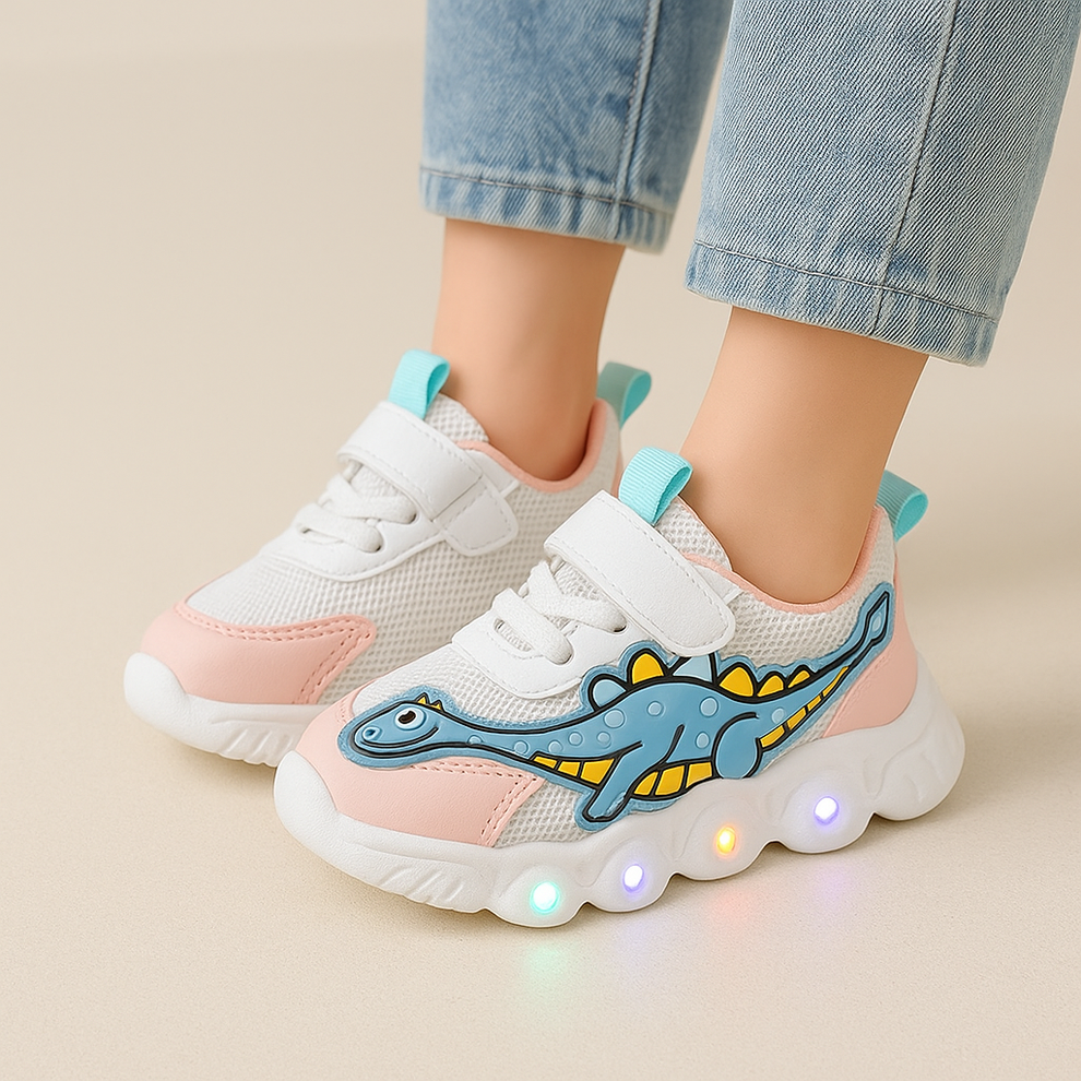Pastel Dinosaurs - Kids Dinosaur Sneaker