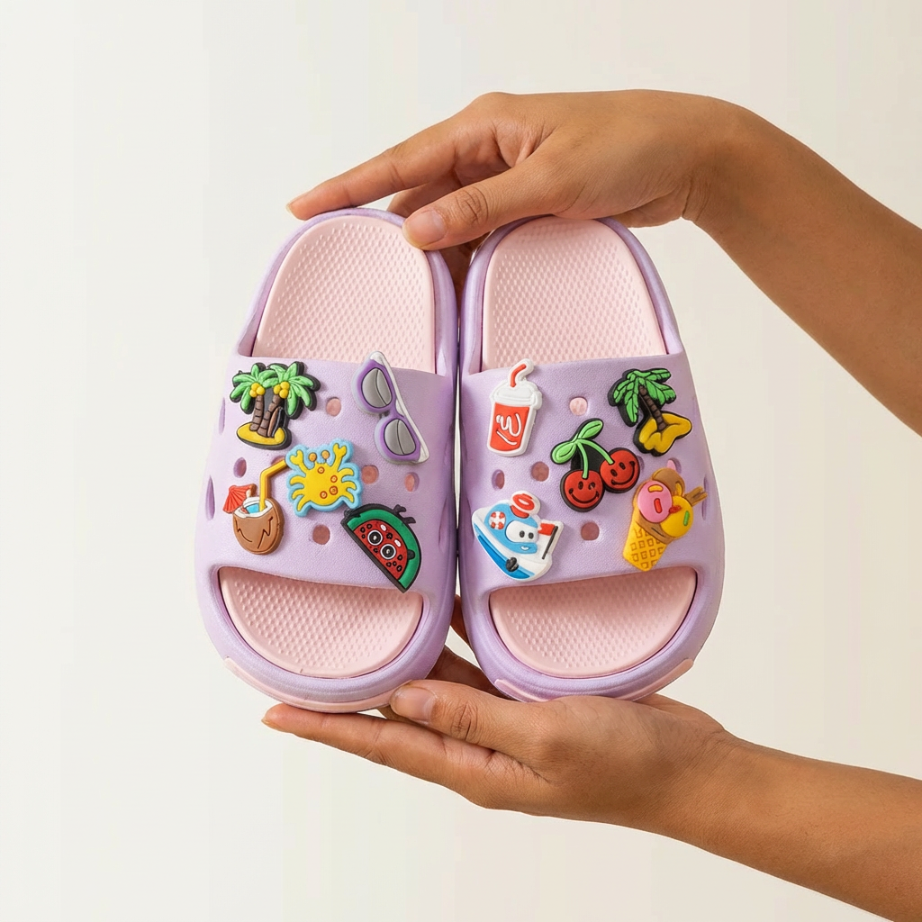 Papuci de casă cu talpă moale și antiderapantă (vârste 2-9 ani)