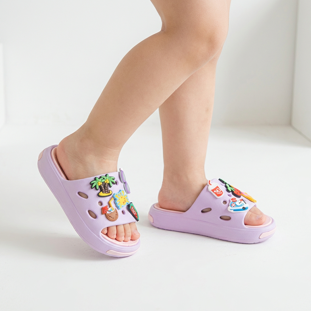 Papuci de casă cu talpă moale și antiderapantă (vârste 2-9 ani)