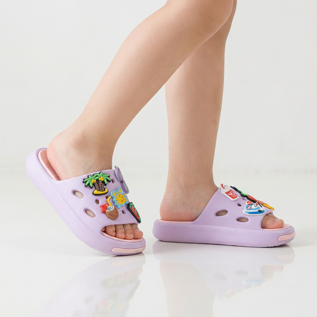 Papuci de casă cu talpă moale și antiderapantă (vârste 2-9 ani)