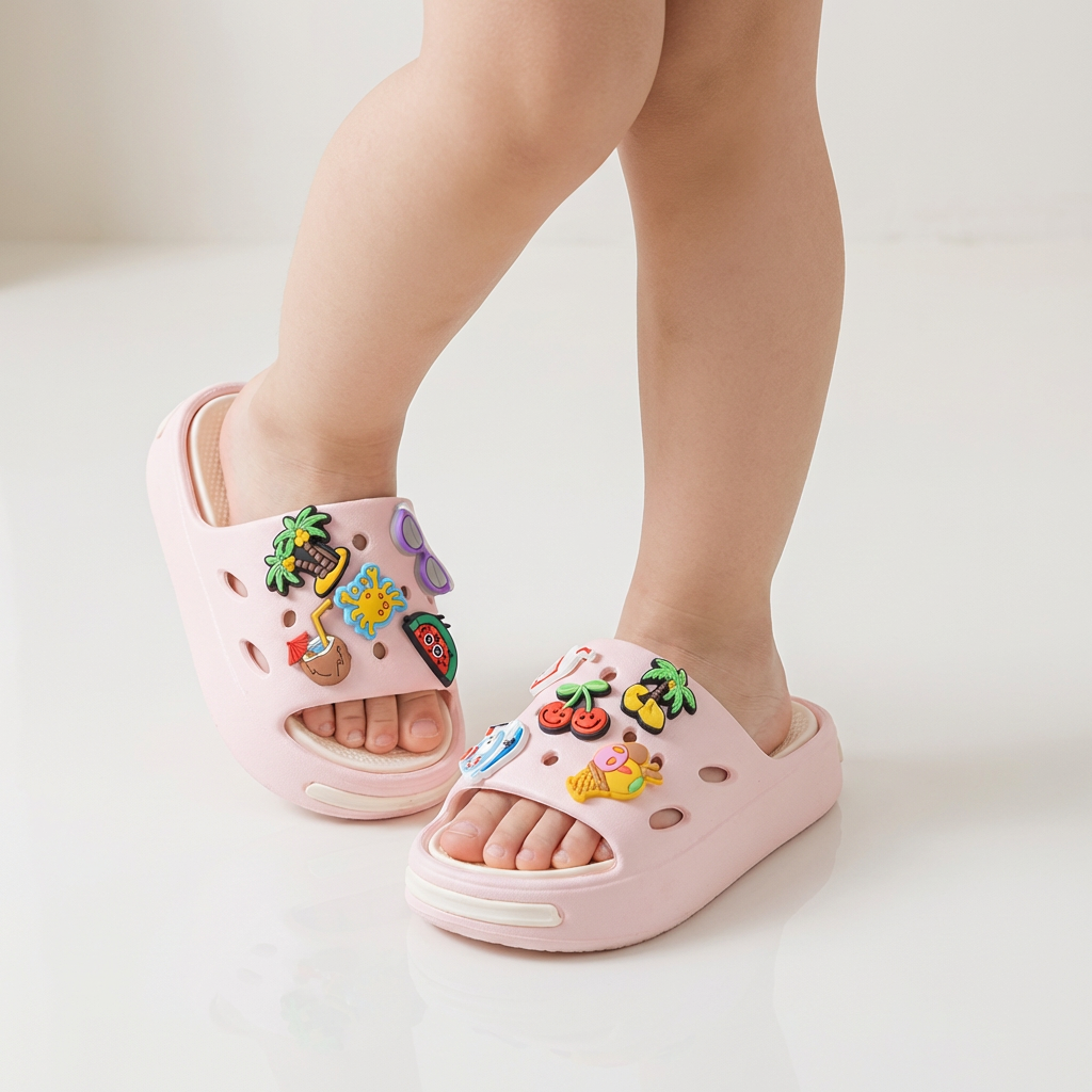 Papuci de casă cu talpă moale și antiderapantă (vârste 2-9 ani)