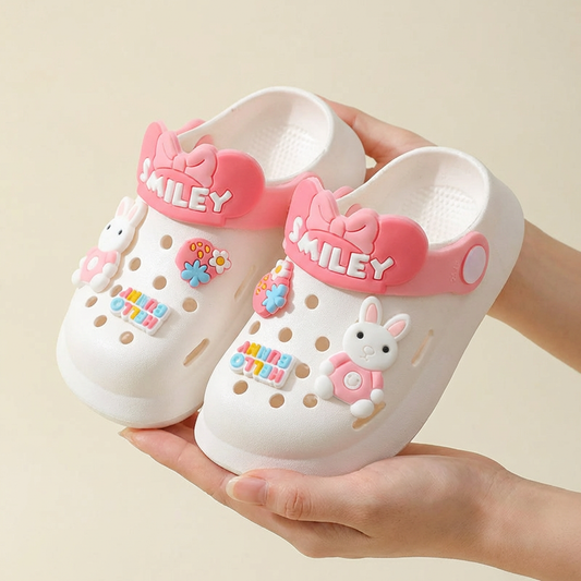 Smiley Rubber Jelly Clogs for Children Age 1-7 Years