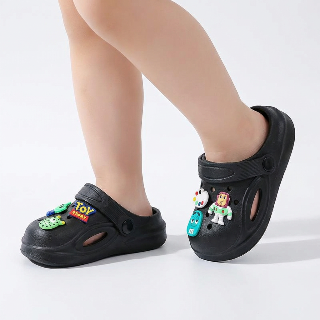 Zuecos de goma espacial para niños (de 1 a 6 años)