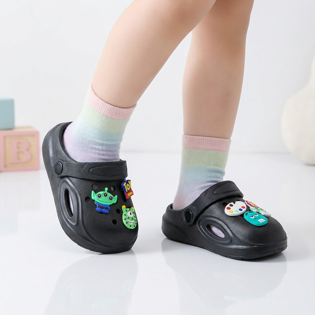 Zuecos de goma espacial para niños (de 1 a 6 años)