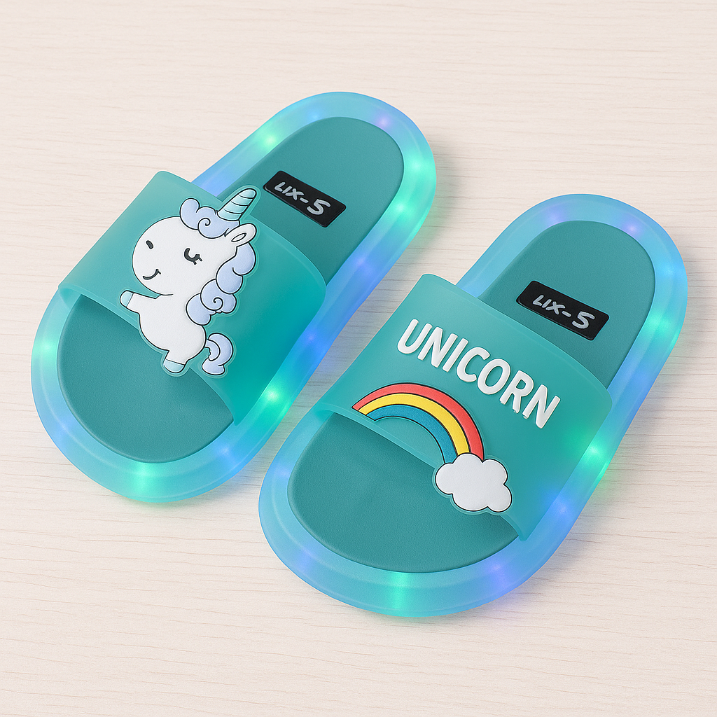 Unicorn LED Luminous Slippers 1-8 Years