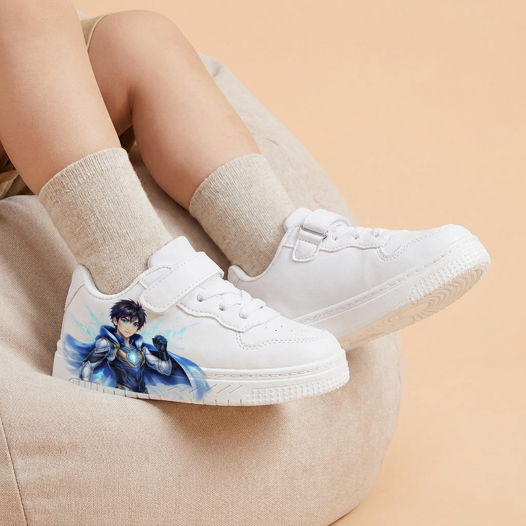 Kids Blue Energy Hero Sneakers – Ages 2–12