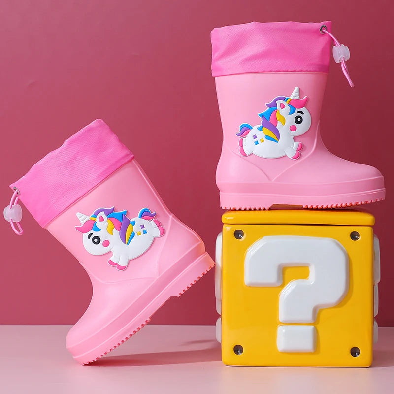 Unicorn Waterproof Non-Slip Rain Boots Ages 0-3 Years