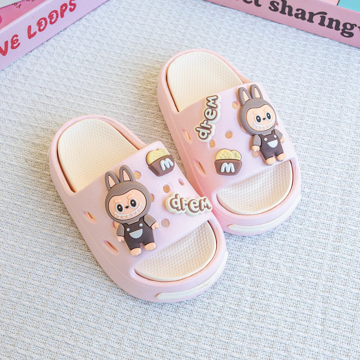 Pink and Purple EVA Slippers Ages 2–10