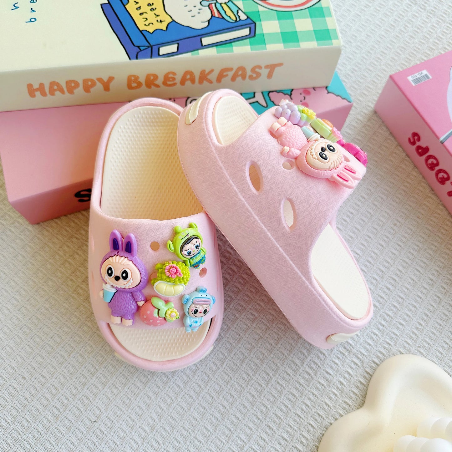 Cartoon EVA Slippers for Kids Fun 3D Characters 2-9 Years