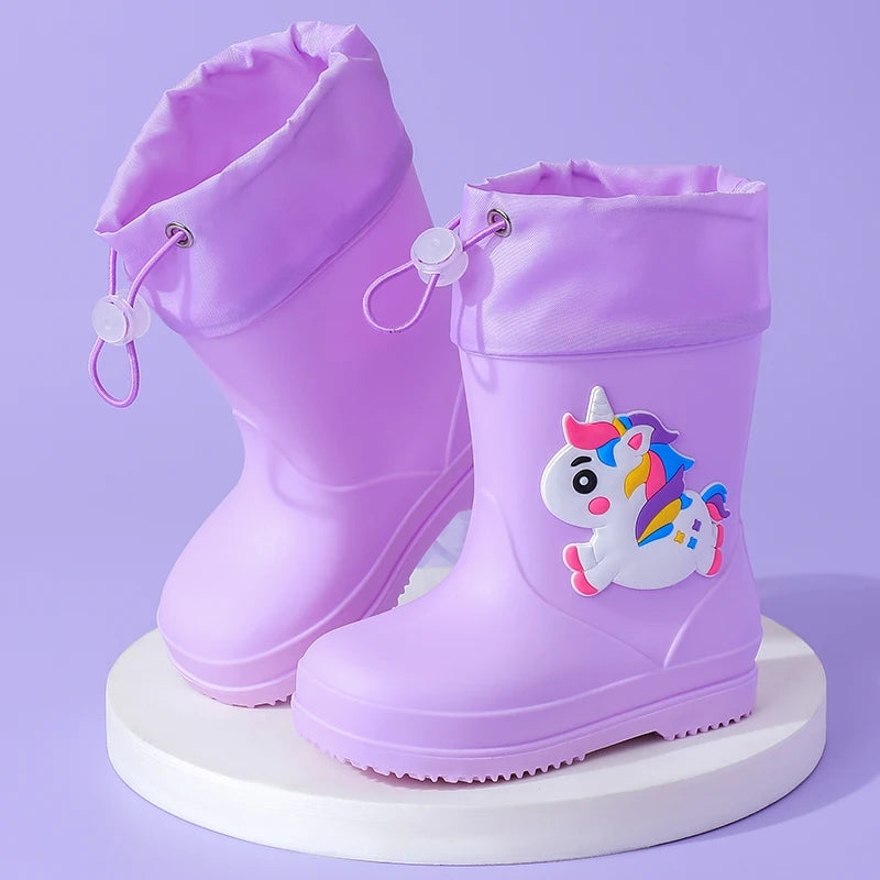 Unicorn Waterproof Non-Slip Rain Boots Ages 0-3 Years