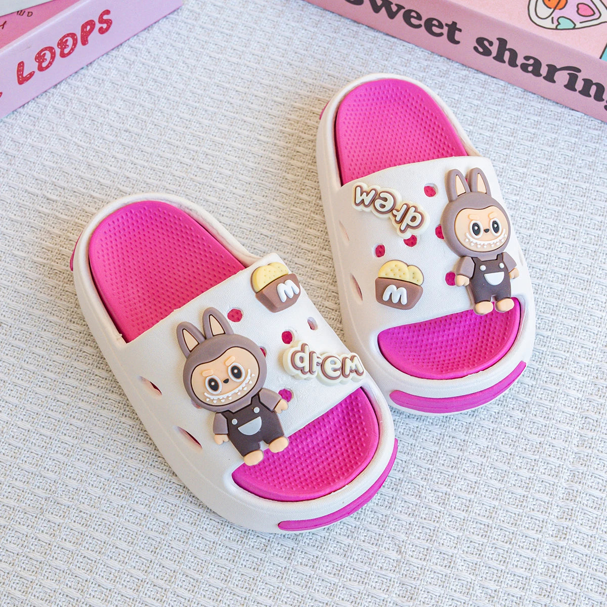 Pink and Purple EVA Slippers Ages 2–10