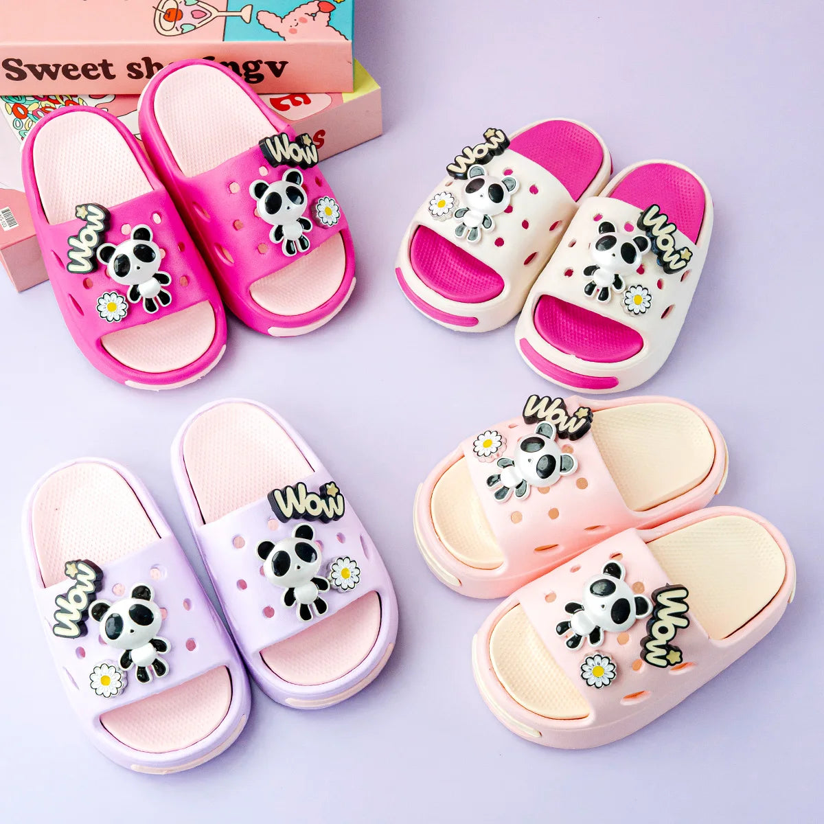 Pantofle Wow s měkkou podrážkou a protiskluzovou úpravou (věk 2-9 let)