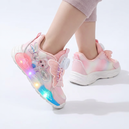 Sparkling Princess Butterfly LED Sneakers (Ages 1-7)