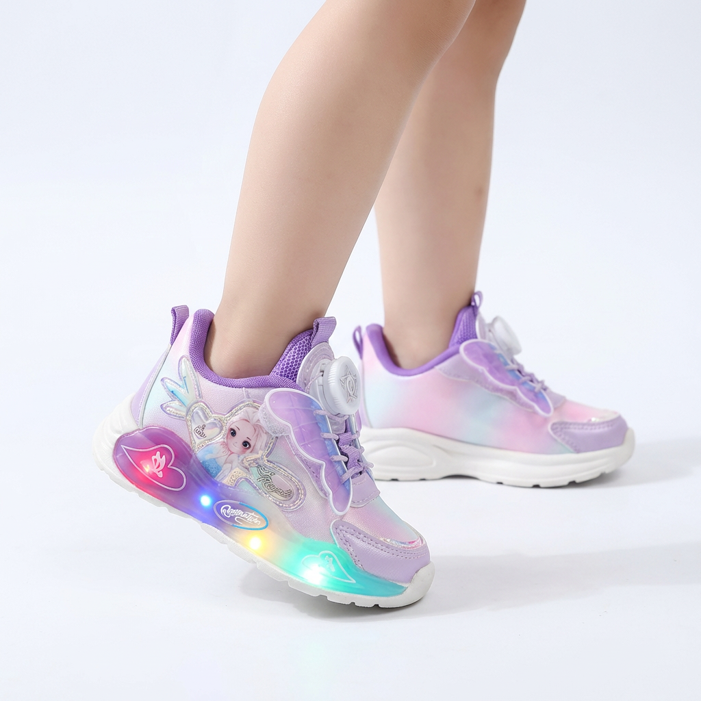 Adidași cu LED-uri strălucitoare, fluturi prințesă (vârste 1-7)
