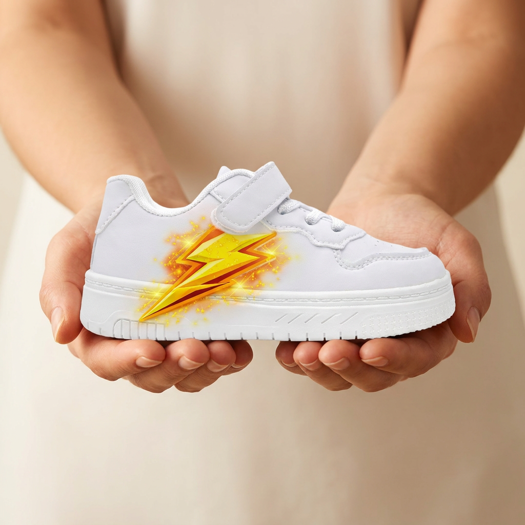 Kids Electric Thunderbolt Sneakers – Ages 2–12