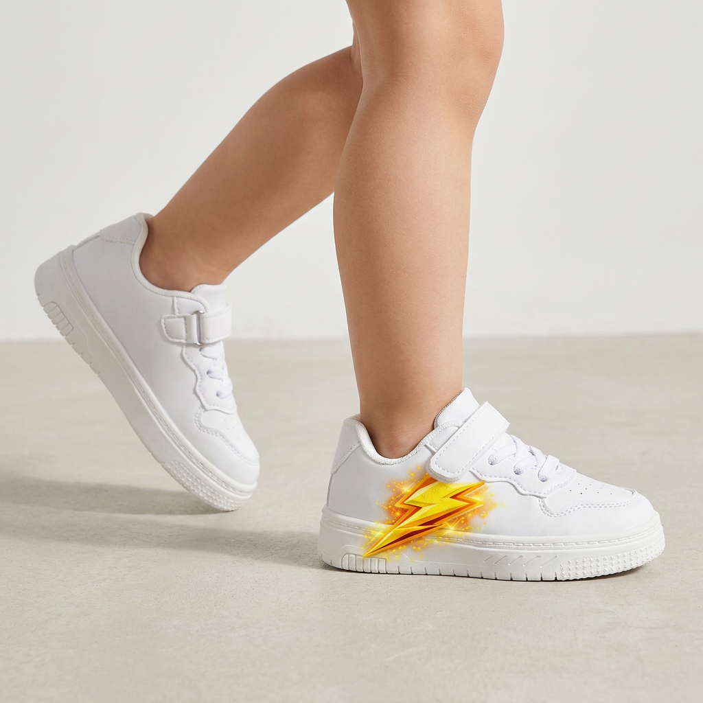 Kids Electric Thunderbolt Sneakers – Ages 2–12