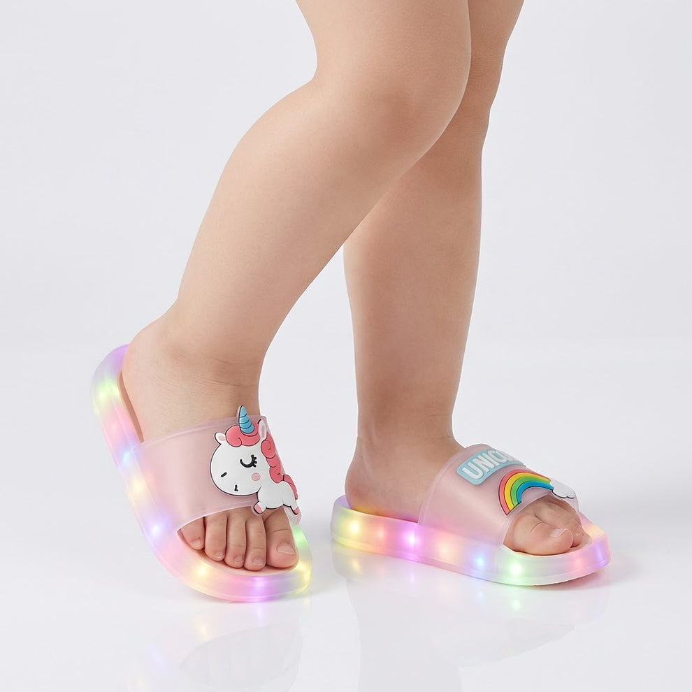 Unicorn LED Luminous Slippers 1-8 Years – MiniSteps
