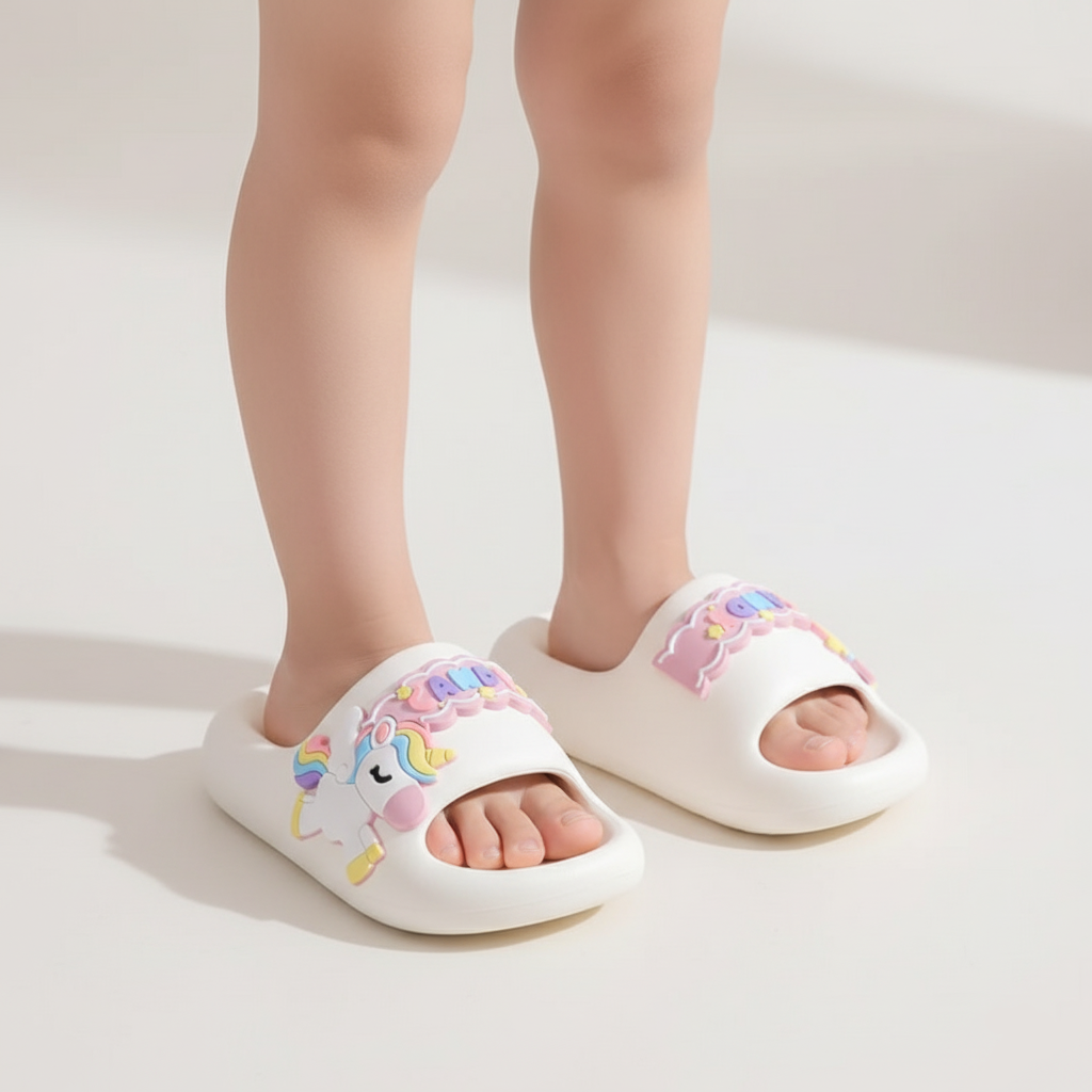 Unicorn Rainbow Slippers Ultra Soft EVA Ages 0-3 Years