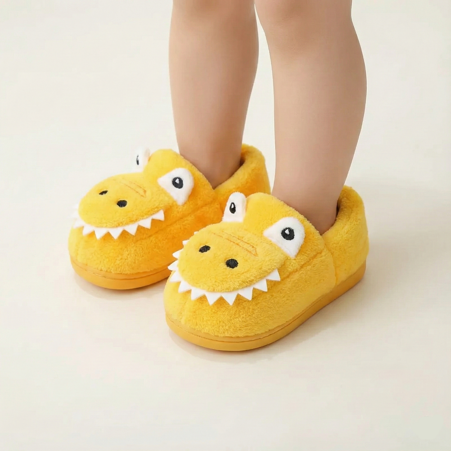 Soft Cartoon Dino Slippers Ages 1-6