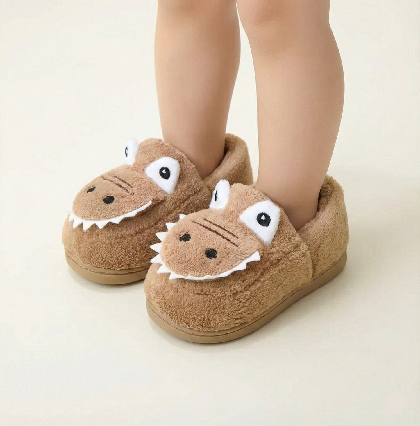 Soft Cartoon Dino Slippers Ages 1-6