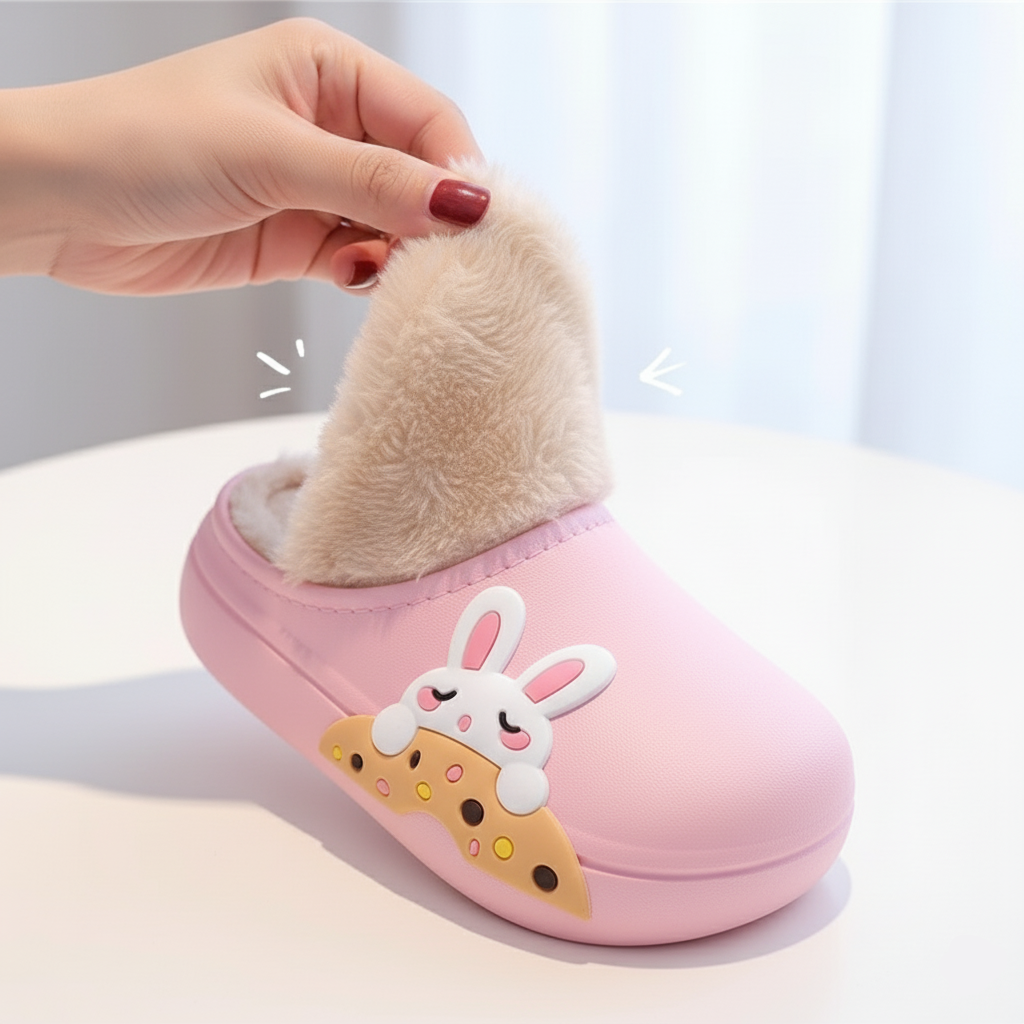 Plush Warm Waterproof Slippers Ages 2 to Adults