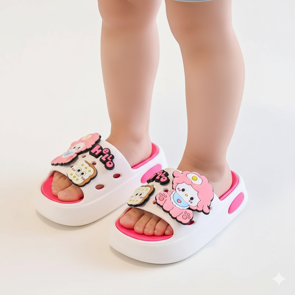 Cartoon Slippers Soft-Soled and Non-Slip Ages 2-10